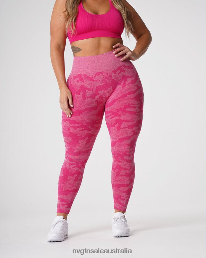 Camo Seamless Leggings 24JF4Z673 Fuchsia Fitness NVGTN Women