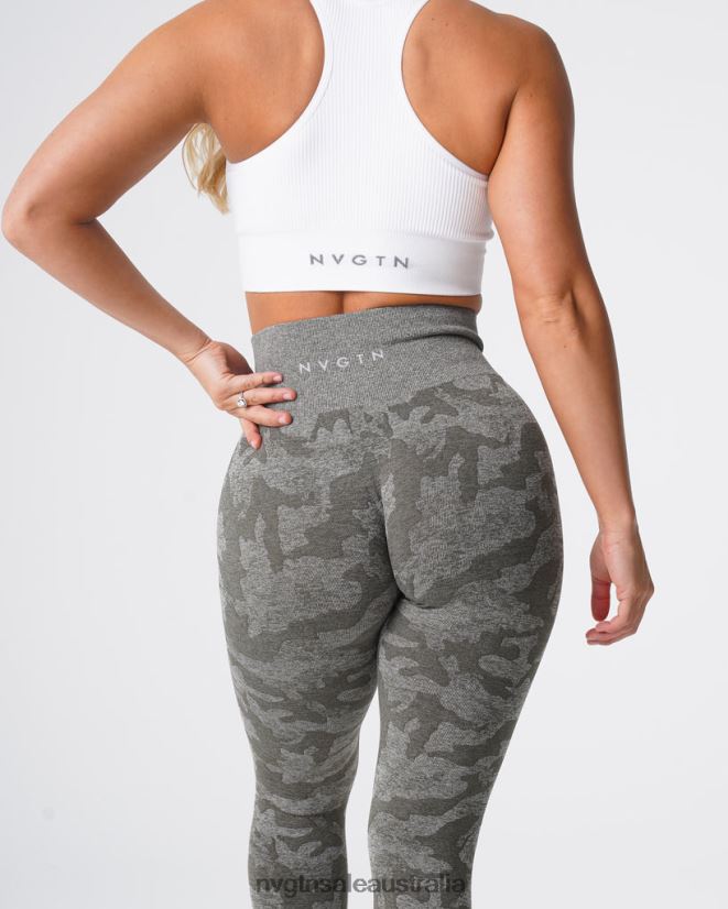 Camo Seamless Leggings 24JF4Z675 Khaki Green Fitness NVGTN Women