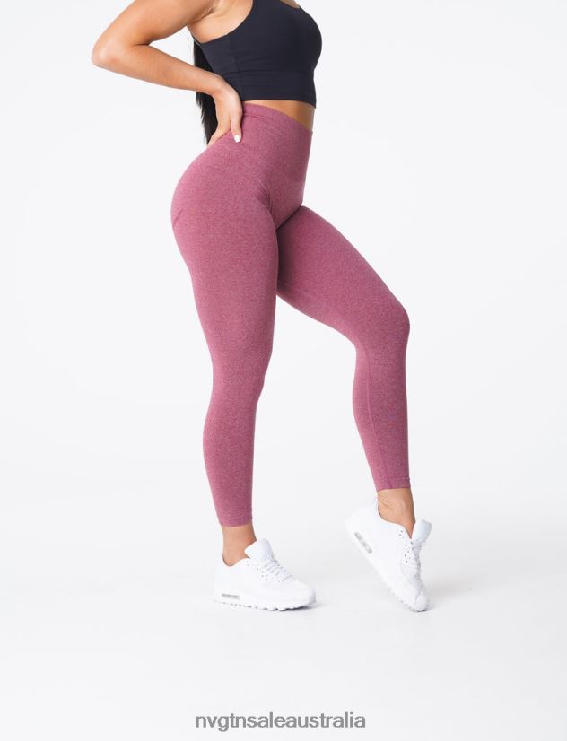 Curve Seamless Leggings 24JF4Z620 Maroon Fitness NVGTN Women