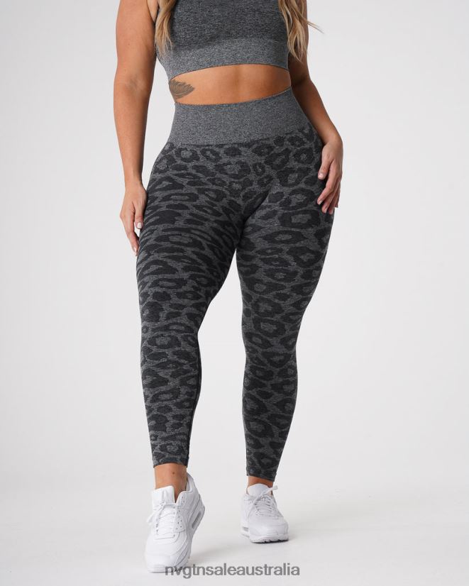 Leopard Seamless Leggings 24JF4Z676 Black Speckled Fitness NVGTN Women