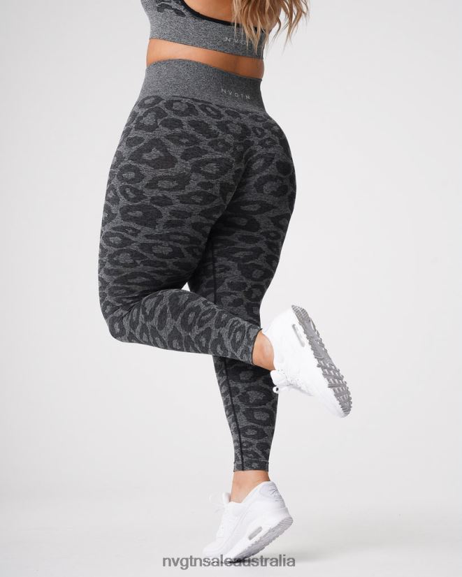 Leopard Seamless Leggings 24JF4Z676 Black Speckled Fitness NVGTN Women