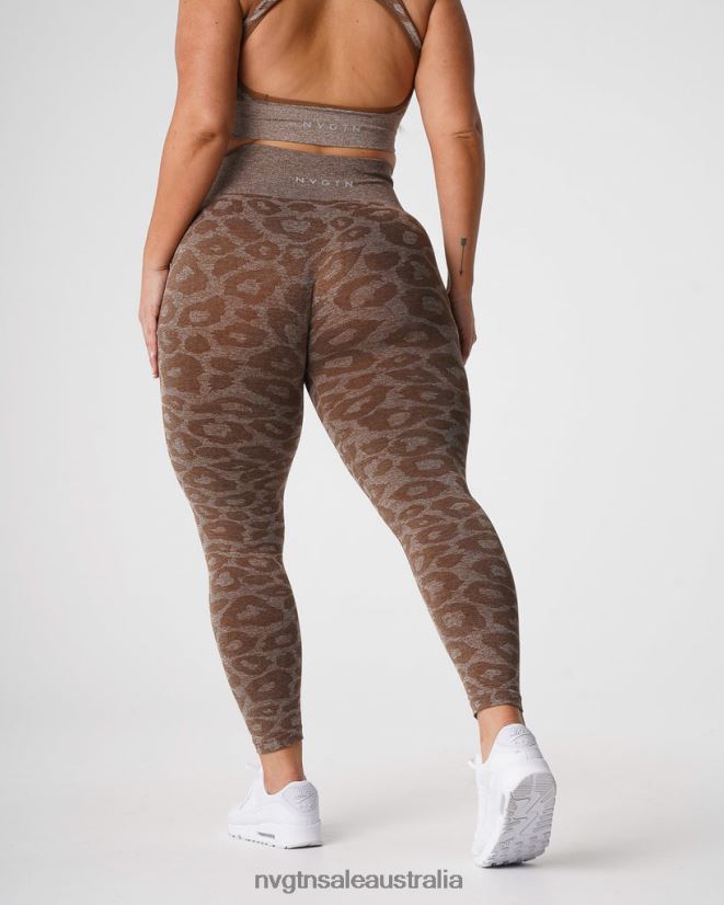 Leopard Seamless Leggings 24JF4Z679 Mocha Fitness NVGTN Women