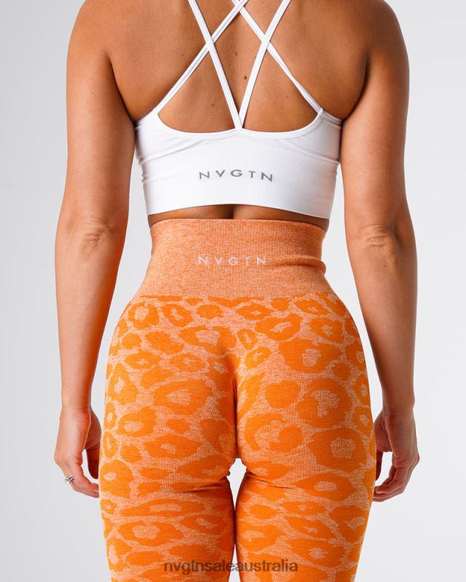 Leopard Seamless Leggings 24JF4Z682 Burnt Orange Fitness NVGTN Women