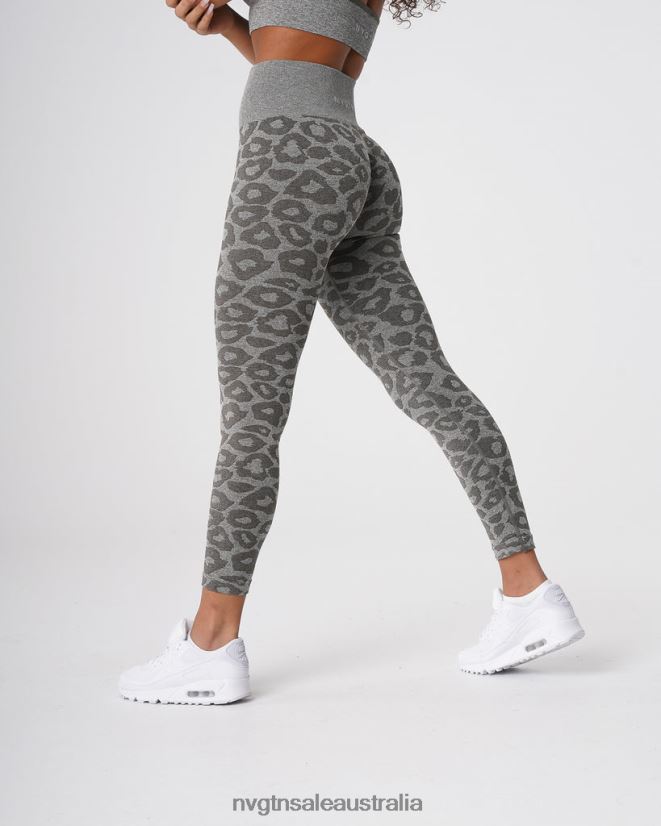 Leopard Seamless Leggings 24JF4Z685 Khaki Green Fitness NVGTN Women