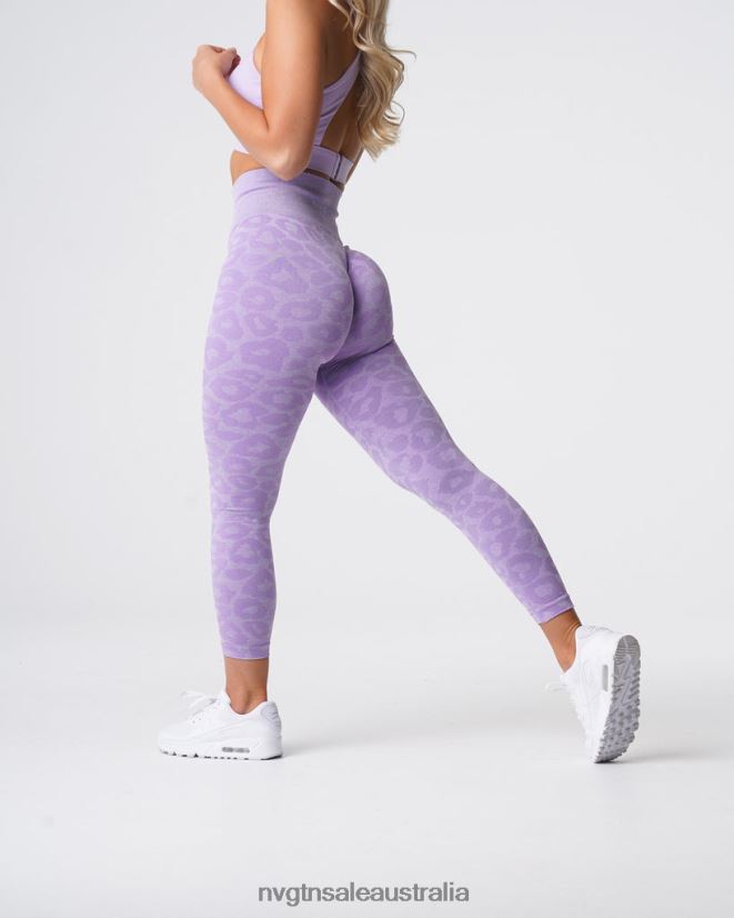Leopard Seamless Leggings 24JF4Z688 Lilac Fitness NVGTN Women