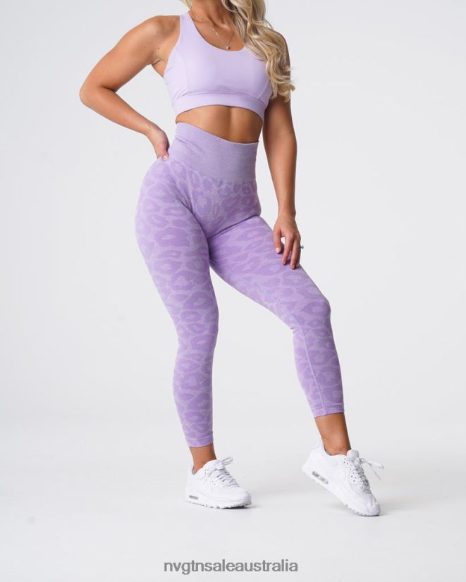 Leopard Seamless Leggings 24JF4Z688 Lilac Fitness NVGTN Women