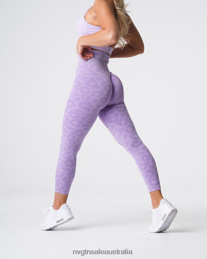 Leopard Seamless Leggings 24JF4Z688 Lilac Fitness NVGTN Women
