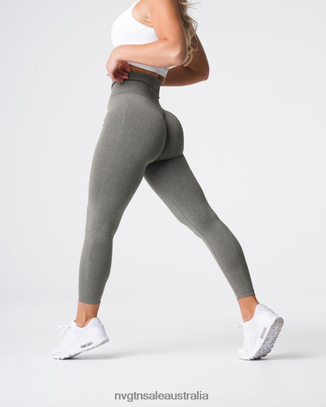 NV Seamless Leggings 24JF4Z588 Khaki Green Fitness NVGTN Women