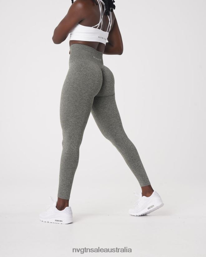 Scrunch Seamless Leggings 24JF4Z561 Khaki Green Fitness NVGTN Women
