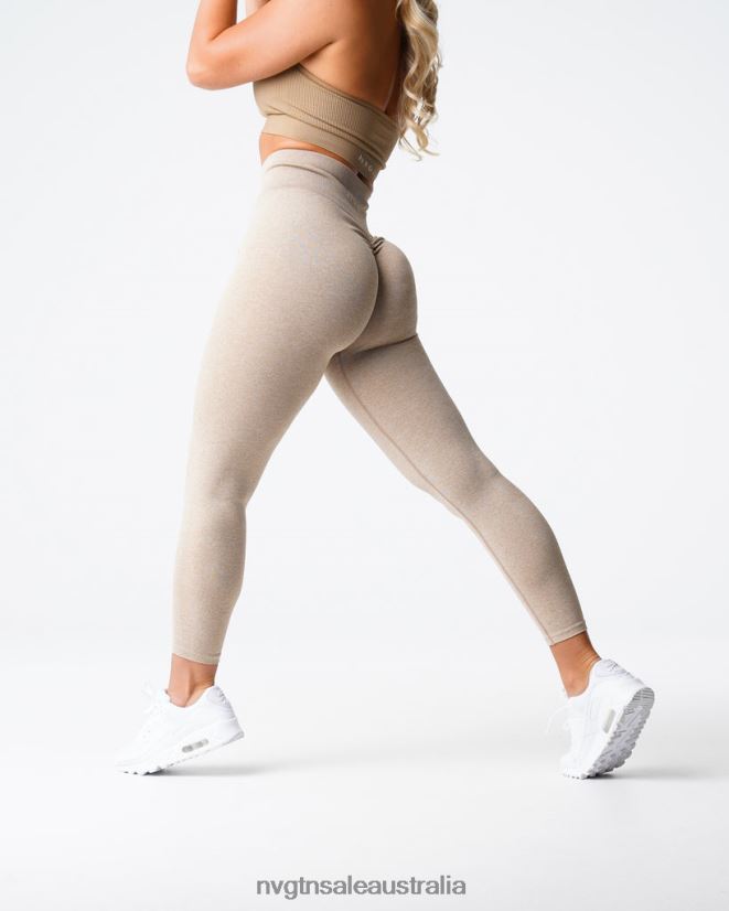 Scrunch Seamless Leggings 24JF4Z563 Beige Fitness NVGTN Women