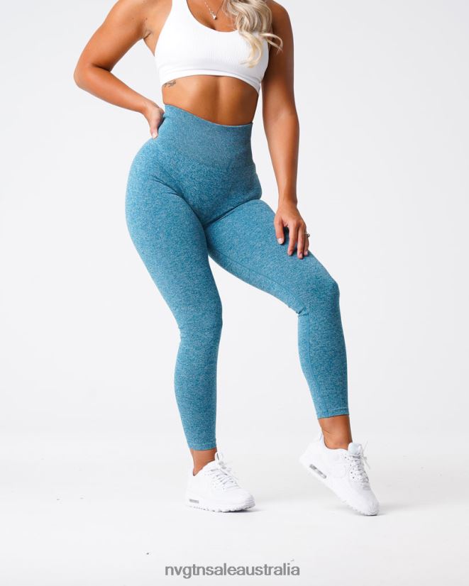 Scrunch Seamless Leggings 24JF4Z643 Teal Fitness NVGTN Women