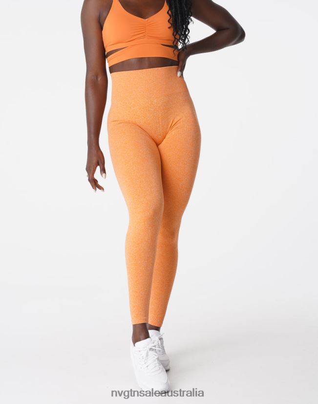 Scrunch Seamless Leggings 24JF4Z645 Sunset Orange Fitness NVGTN Women
