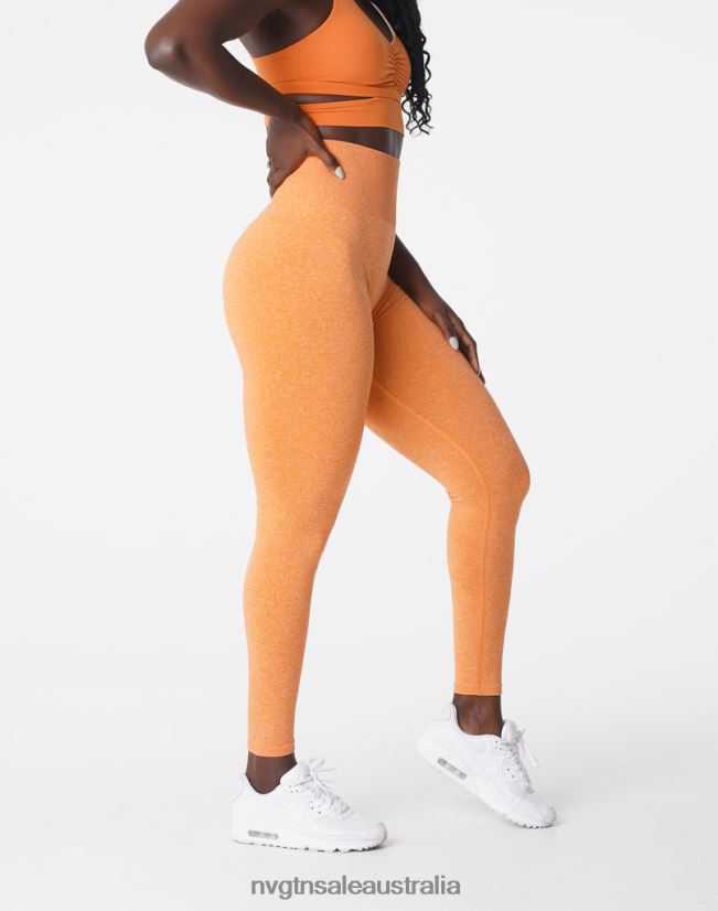Scrunch Seamless Leggings 24JF4Z645 Sunset Orange Fitness NVGTN Women