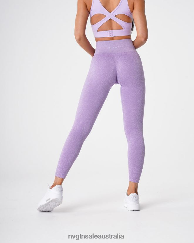 Snakeskin Seamless Leggings 24JF4Z692 Lilac Fitness NVGTN Women