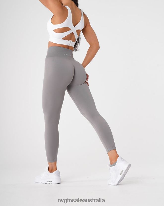 Solid Seamless Leggings 24JF4Z555 Light Grey Fitness NVGTN Women