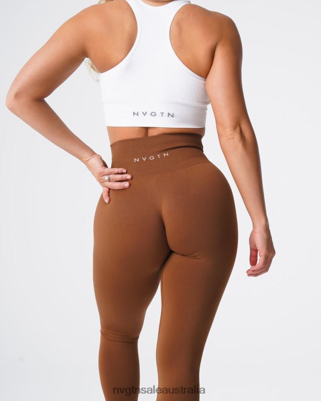 Solid Seamless Leggings 24JF4Z556 Caramel Fitness NVGTN Women
