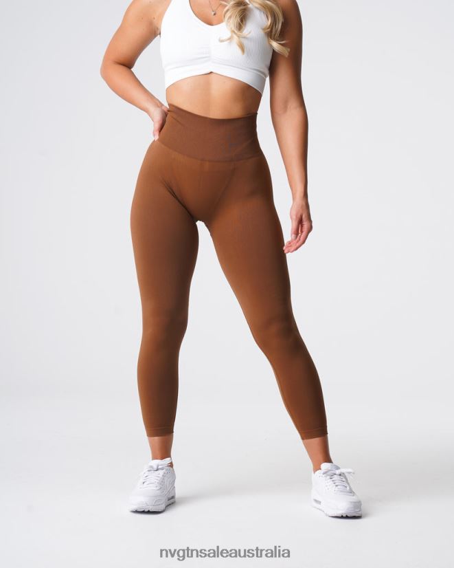 Solid Seamless Leggings 24JF4Z556 Caramel Fitness NVGTN Women