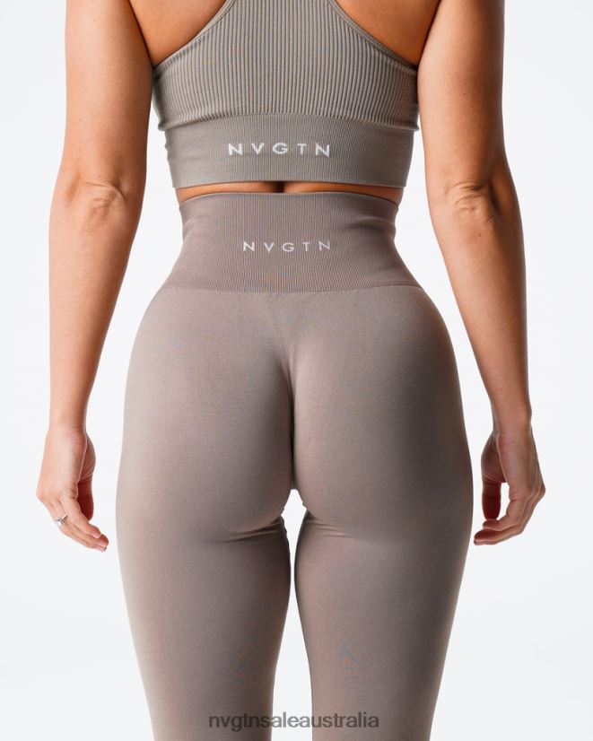 Solid Seamless Leggings 24JF4Z558 Taupe Fitness NVGTN Women