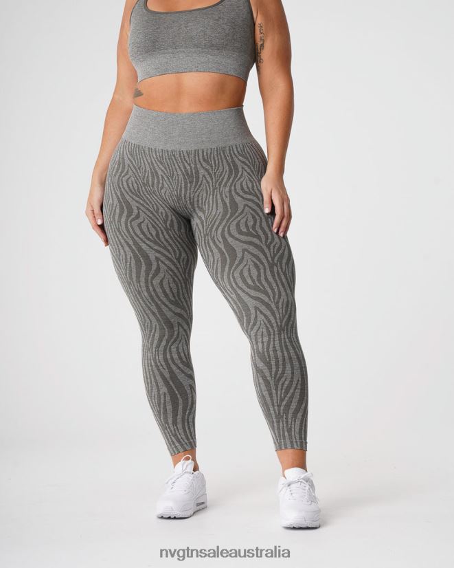 Zebra Seamless Leggings 24JF4Z687 Khaki Green Fitness NVGTN Women