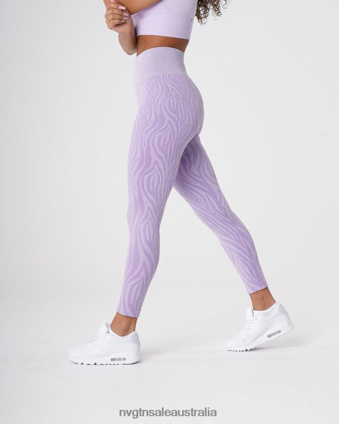 Zebra Seamless Leggings 24JF4Z690 Lilac Fitness NVGTN Women