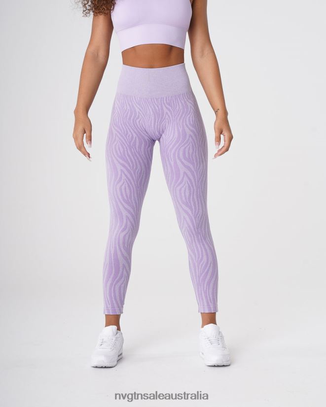Zebra Seamless Leggings 24JF4Z690 Lilac Fitness NVGTN Women