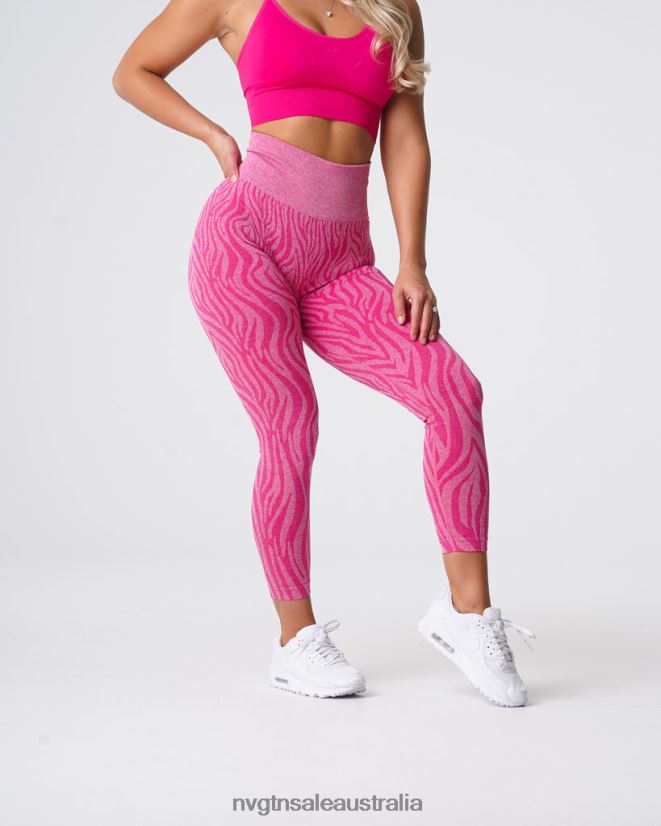 Zebra Seamless Leggings 24JF4Z691 Fuchsia Fitness NVGTN Women