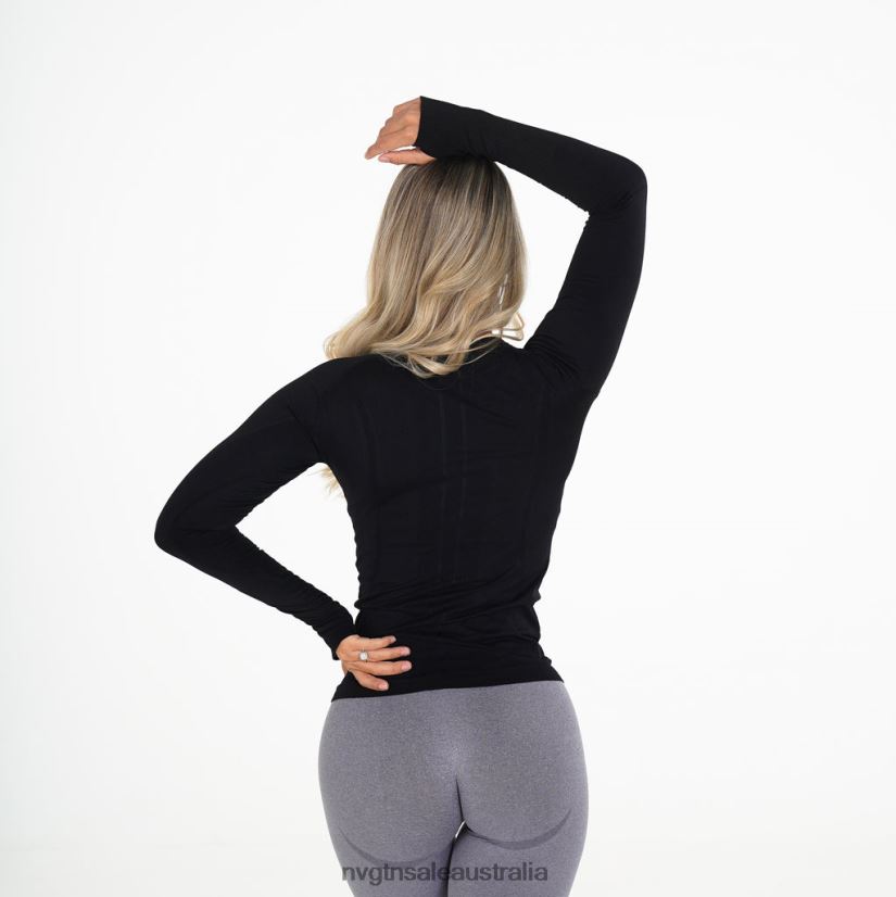 Shape Seamless Long-Sleeve Top 24JF4Z283 Black Fitness NVGTN Women