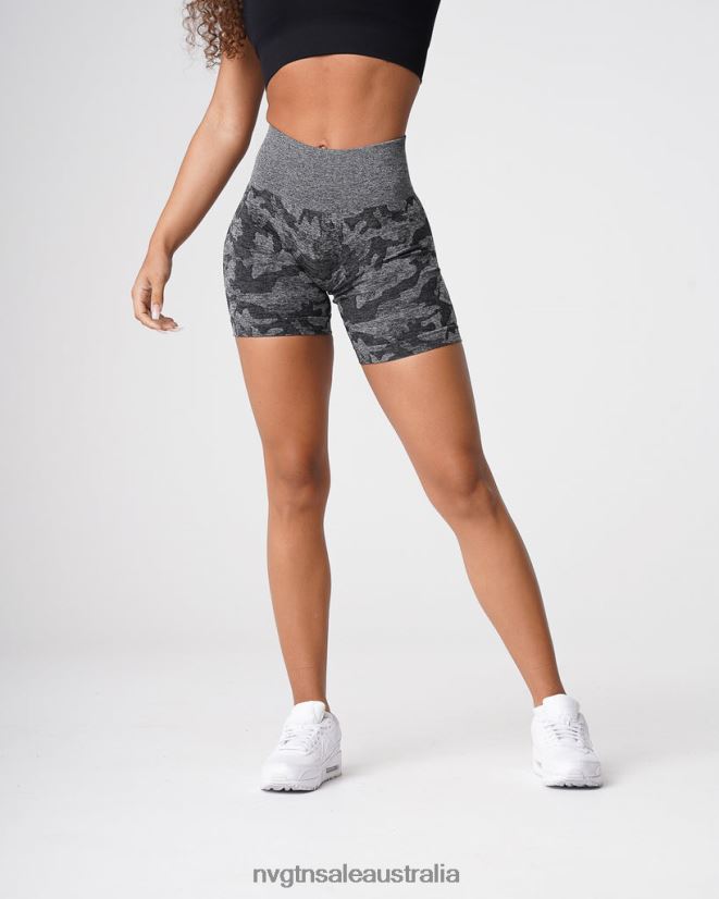 Camo Seamless Shorts 24JF4Z437 Black Fitness NVGTN Women