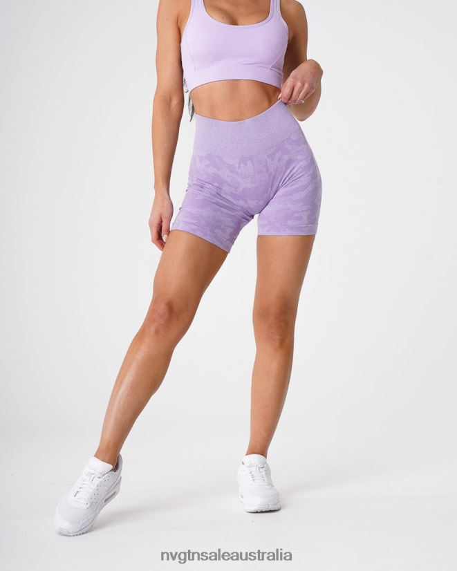Camo Seamless Shorts 24JF4Z446 Lilac Fitness NVGTN Women