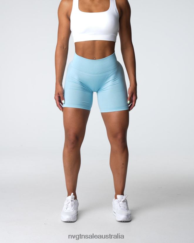 Contour Seamless Shorts 24JF4Z323 Pastel Blue Fitness NVGTN Women