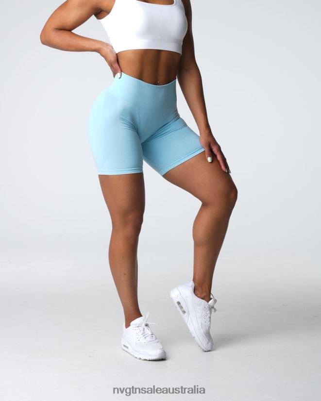 Contour Seamless Shorts 24JF4Z323 Pastel Blue Fitness NVGTN Women