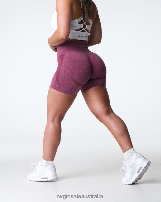 Contour Seamless Shorts 24JF4Z337 Maroon Fitness NVGTN Women