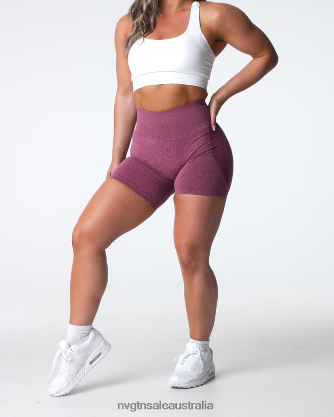 Contour Seamless Shorts 24JF4Z337 Maroon Fitness NVGTN Women