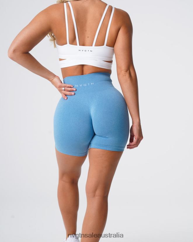 Pro Seamless Shorts 24JF4Z366 Sky Blue Fitness NVGTN Women