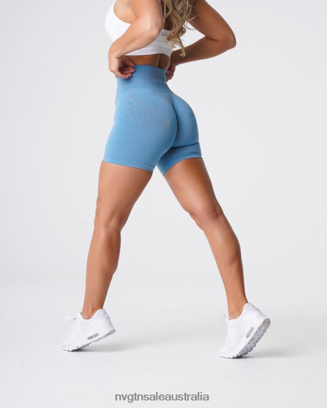 Pro Seamless Shorts 24JF4Z366 Sky Blue Fitness NVGTN Women