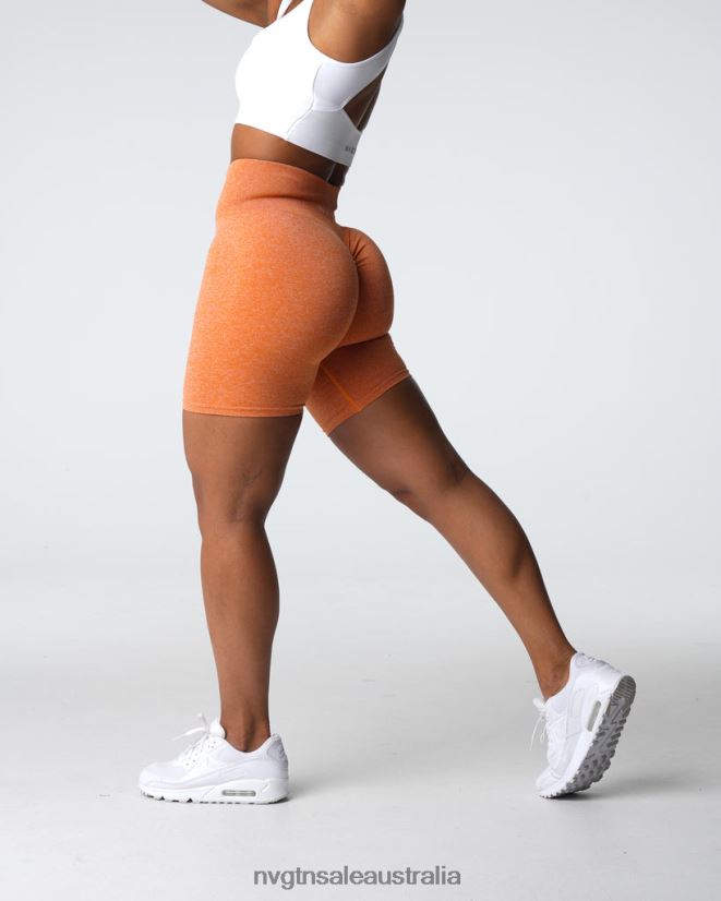 Scrunch Seamless Shorts 24JF4Z401 Burnt Orange Fitness NVGTN Women