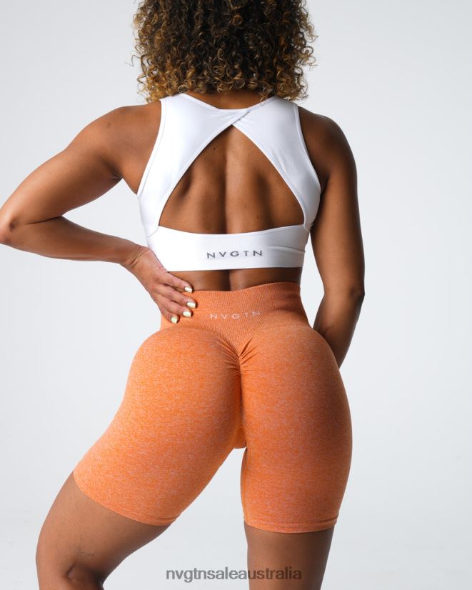 Scrunch Seamless Shorts 24JF4Z401 Burnt Orange Fitness NVGTN Women