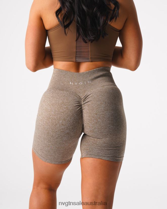 Scrunch Seamless Shorts 24JF4Z418 Mocha Fitness NVGTN Women