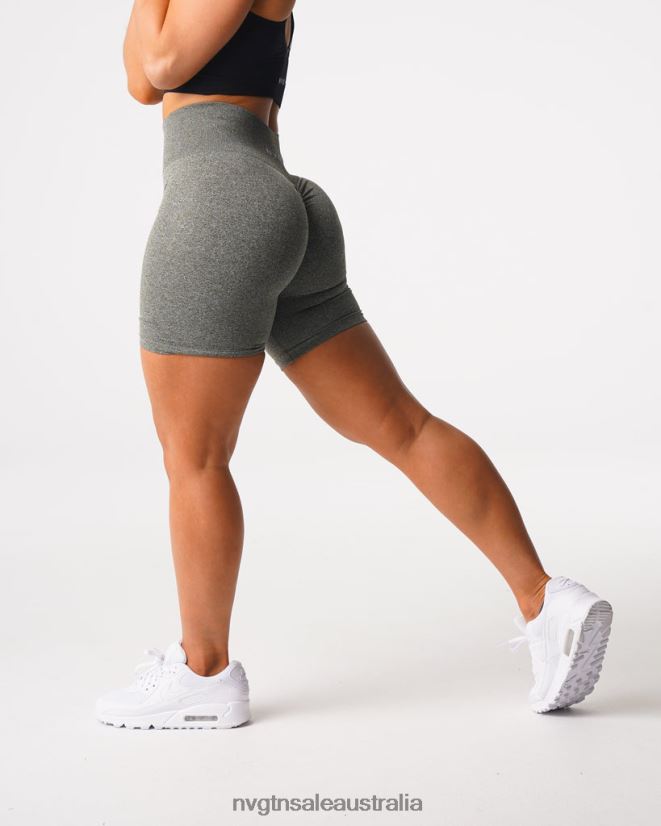 Scrunch Seamless Shorts 24JF4Z425 Khaki Green Fitness NVGTN Women