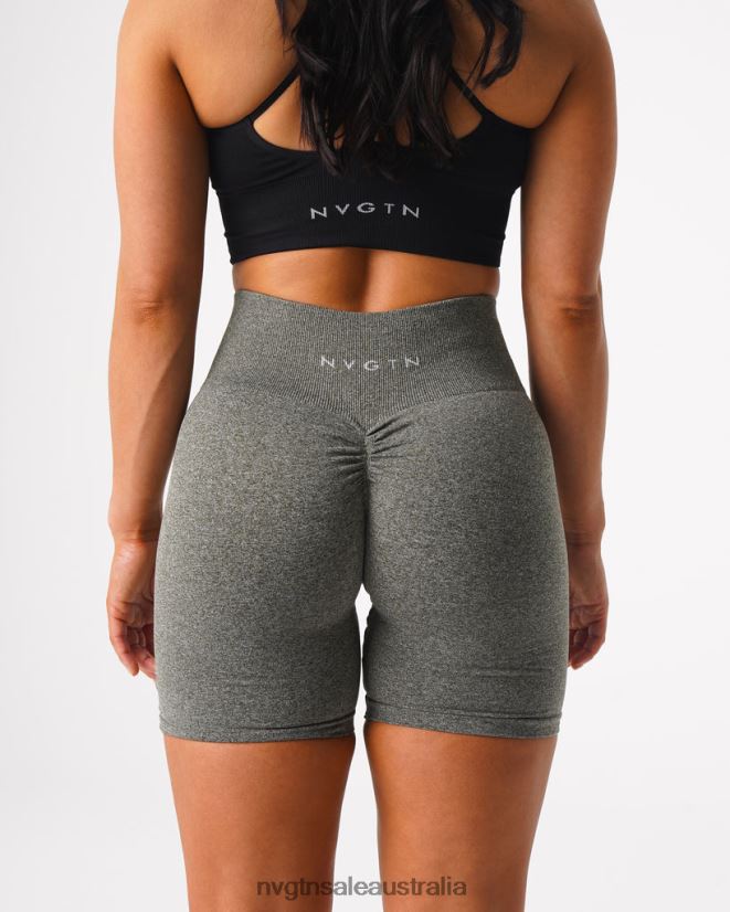 Scrunch Seamless Shorts 24JF4Z425 Khaki Green Fitness NVGTN Women