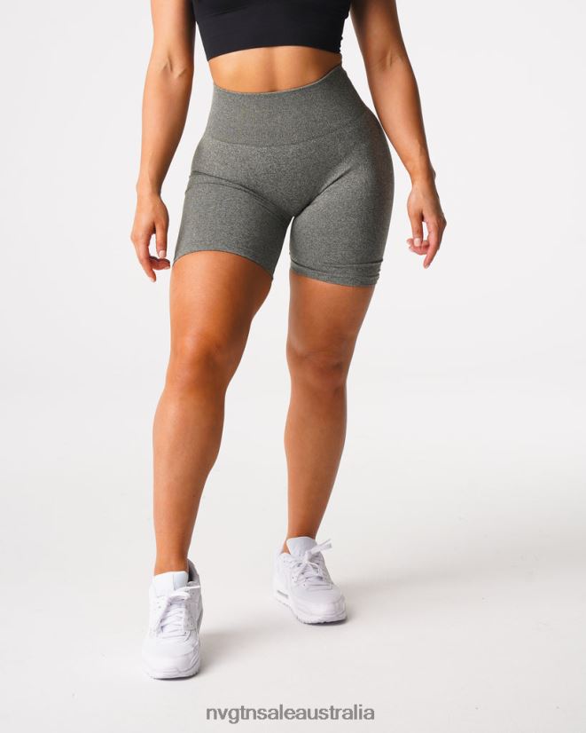 Scrunch Seamless Shorts 24JF4Z425 Khaki Green Fitness NVGTN Women