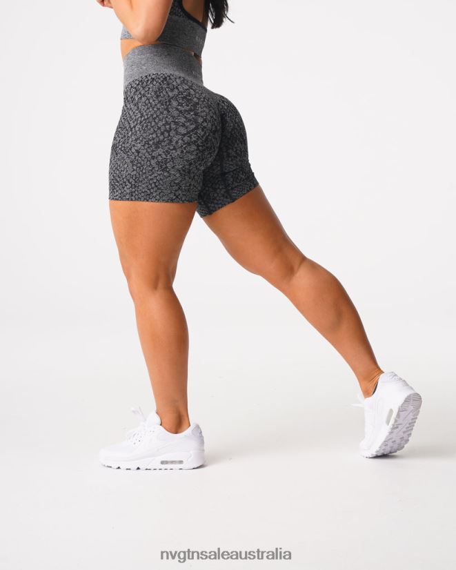 Snakeskin Seamless Shorts 24JF4Z473 Black Speckled Fitness NVGTN Women