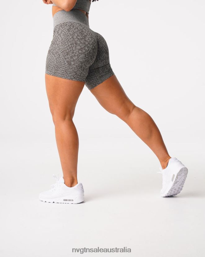 Snakeskin Seamless Shorts 24JF4Z474 Khaki Green Fitness NVGTN Women
