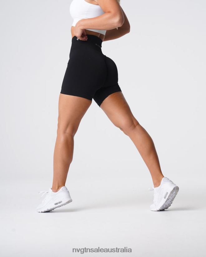 Solid Seamless Shorts 24JF4Z429 Black Fitness NVGTN Women