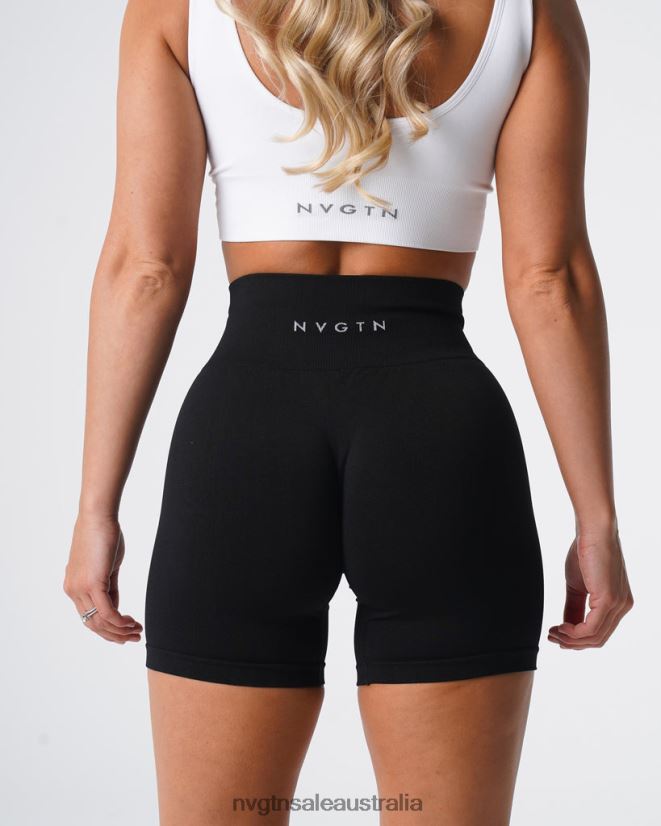 Solid Seamless Shorts 24JF4Z429 Black Fitness NVGTN Women