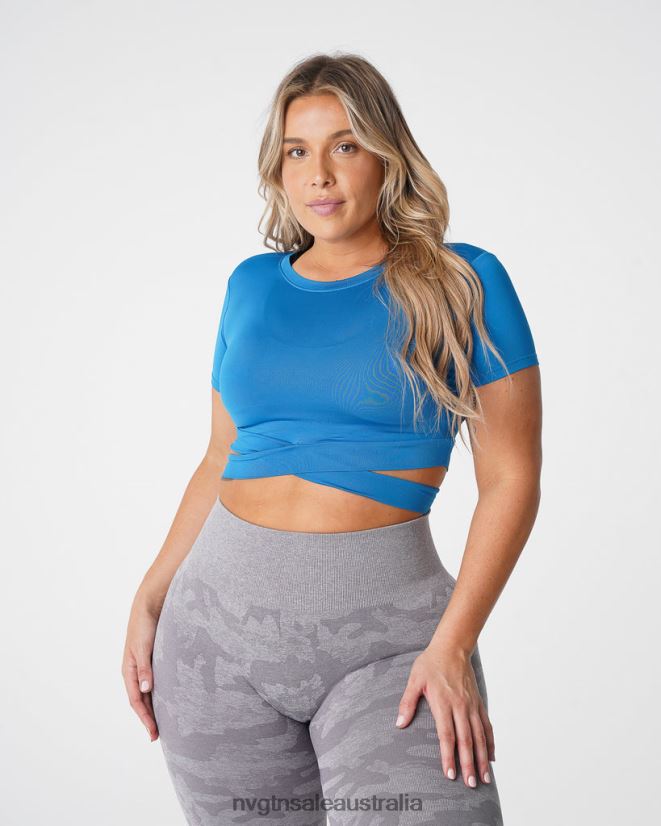 Crossbody Tee 24JF4Z248 Cobalt Fitness NVGTN Women