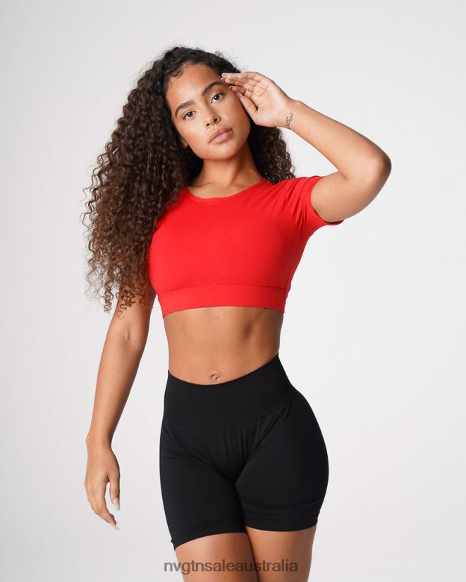 Open Back Tee 24JF4Z224 Scarlet Fitness NVGTN Women