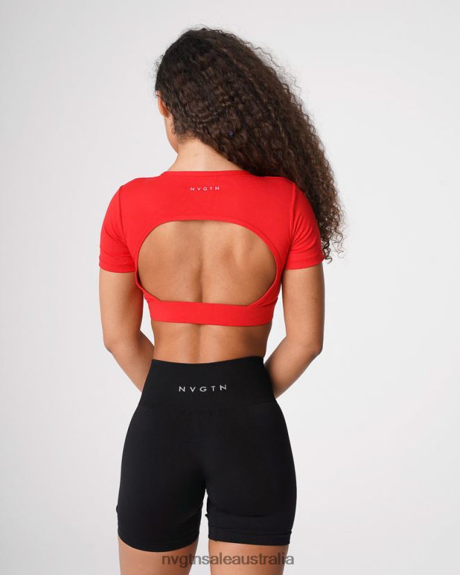Open Back Tee 24JF4Z224 Scarlet Fitness NVGTN Women