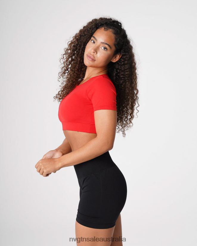 Open Back Tee 24JF4Z224 Scarlet Fitness NVGTN Women
