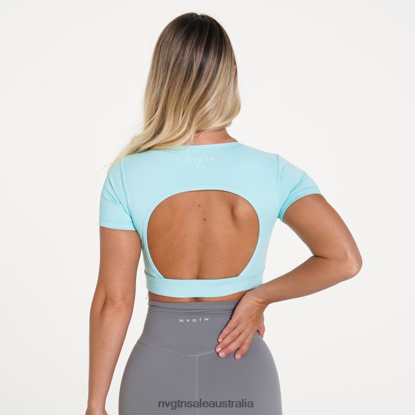 Open Back Tee 24JF4Z236 Aqua Fitness NVGTN Women